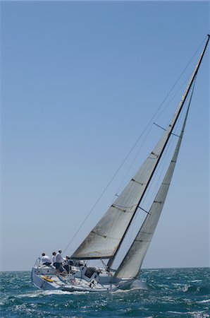 sailboat us - Yacht competes in team sailing event, California Stock Photo - Premium Royalty-Free, Code: 693-03314256