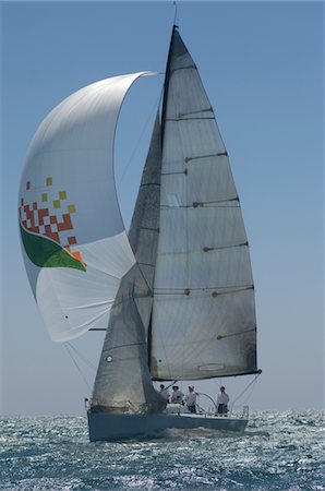 sailboat yacht not people - Yacht competes in team sailing event, California Stock Photo - Premium Royalty-Free, Code: 693-03314258