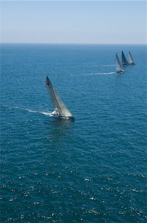 simsearch:693-06022159,k - Yachts compete in team sailing event, California Stock Photo - Premium Royalty-Free, Code: 693-03314266