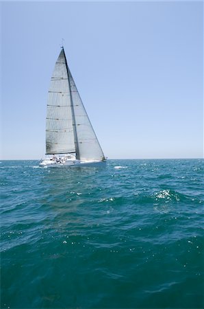 sailboat us - Yacht competes in team sailing event, California Stock Photo - Premium Royalty-Free, Code: 693-03314275