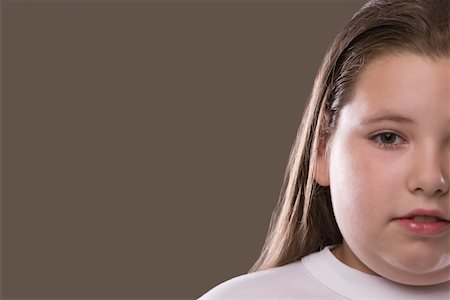 fat kids - Overweight girl, pensive Stock Photo - Premium Royalty-Free, Code: 693-03314512