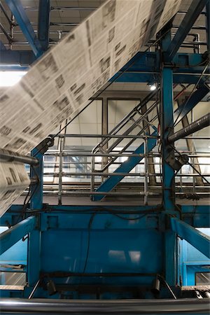 press manufacture - Newspaper production and printing process Stock Photo - Premium Royalty-Free, Code: 693-03315493