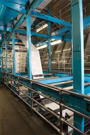 Newspaper production and printing process Foto de stock - Sin royalties Premium, Código: 693-03315508