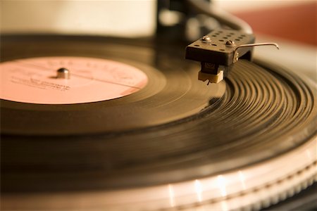 records musical - Record player, close-up Stock Photo - Premium Royalty-Free, Code: 693-03315816
