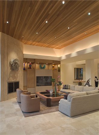 Living room interior Stock Photo - Premium Royalty-Free, Code: 693-03315881
