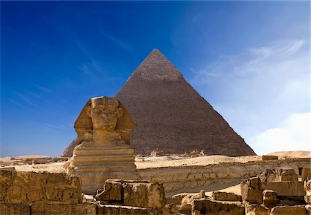 el cairo - The Great Pyramids Foto de stock - Sin royalties Premium, Código: 693-03316467