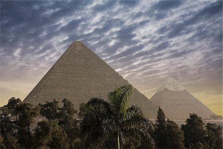 el cairo - The Great Pyramids Foto de stock - Sin royalties Premium, Código: 693-03316463