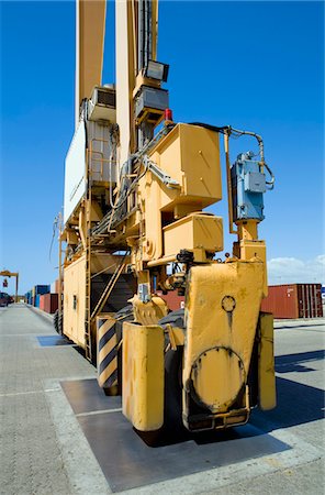 Limassol, Cyprus, Mobile crane moving containers in stockyard Stock Photo - Premium Royalty-Free, Code: 693-03313862