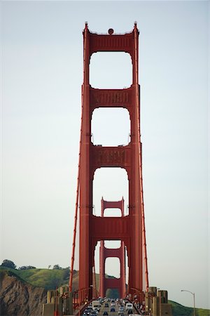 ponte golden gate - Golden Gate bridge with view to Marin County Foto de stock - Royalty Free Premium, Número: 693-03474410