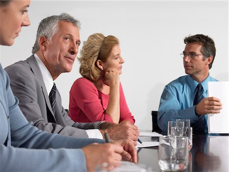 simsearch:693-03707355,k - Business colleagues in conference meeting Stock Photo - Premium Royalty-Free, Code: 693-03707305