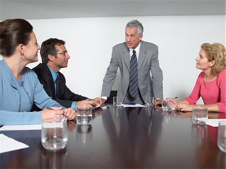 simsearch:693-03707355,k - Businesspeople in conference meeting Stock Photo - Premium Royalty-Free, Code: 693-03707303