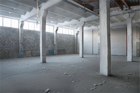 empty - Interior of a warehouse Stock Photo - Premium Royalty-Free, Code: 693-03783119
