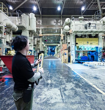 plant machine - Worker in Factory Stock Photo - Rights-Managed, Code: 700-04003323