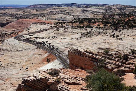 escalón - Van sur route, Grand Staircase Escalante National Monument, Utah, USA Photographie de stock - Rights-Managed, Code: 700-04003336