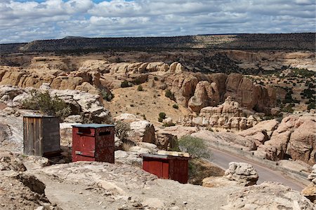 Outhouses at Acoma Pueblo, Cibola County, New Mexico, USA Stock Photo - Rights-Managed, Code: 700-04003368