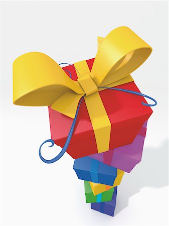 present ribbon - Stack of Presents Stock Photo - Rights-Managed, Code: 700-04424977