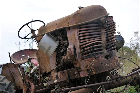 Rusty Tractor Stock Photo - Rights-Managed, Code: 700-04929262