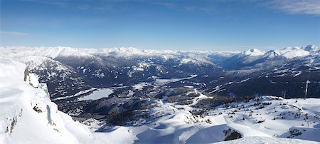 View from Whistler Mountain, Whistler, British Columbia, Canada Stock Photo - Rights-Managed, Code: 700-05389333