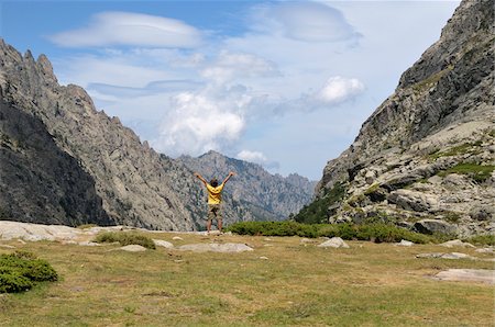 Boy at Gorges de la Restonica, Haute-Corse, Corsica, France Stock Photo - Rights-Managed, Code: 700-05389519