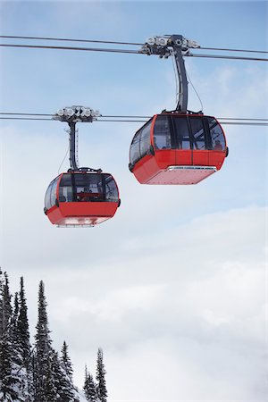 people at ski resort - Gondola, Whistler, British Columbia, Canada Stock Photo - Rights-Managed, Code: 700-05451098