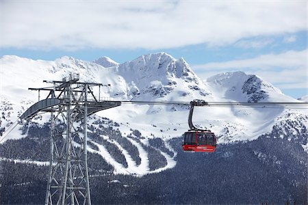 red cable car canada - Gondola, Whistler, British Columbia, Canada Stock Photo - Rights-Managed, Code: 700-05451102