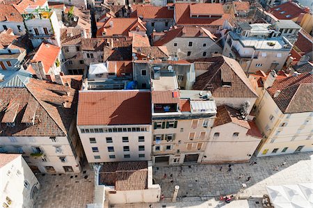 directly above - Aerial View of Split, Dalmatia, Croatia Stock Photo - Rights-Managed, Code: 700-05451899