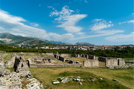 römisch - Die römischen Ruinen von Salona, Salin, Mitteldalmatien, Kroatien Stockbilder - Lizenzpflichtiges, Bildnummer: 700-05451914