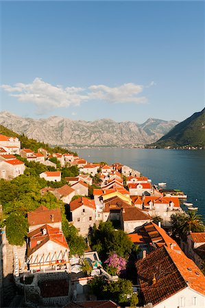 east europe - Overview of Town, Perast, Bay of Kotor, Montenegro Stock Photo - Rights-Managed, Code: 700-05451980