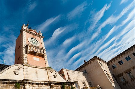 Loggia de garde de ville et l'église du Saint-Laurent, Narodni Trg, Zadar, comitat de Zadar, Dalmatie, Croatie Photographie de stock - Rights-Managed, Code: 700-05452025