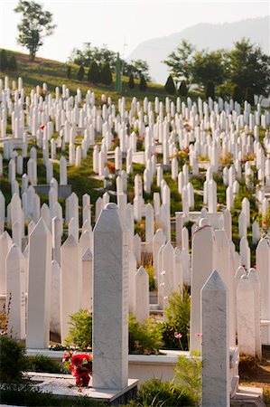 Kovaci Cemetery, Sarajevo, Central Bosnia Canton, Bosnia and Herzegovina Stock Photo - Rights-Managed, Code: 700-05452031