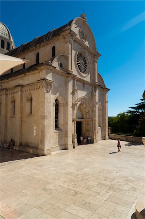 simsearch:700-05452054,k - Cathedral of St. James Cathedral, Sibenik, Dalmatia, Croatia Foto de stock - Con derechos protegidos, Código: 700-05452057