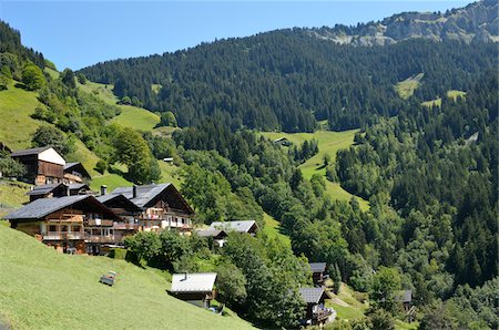 french alps lodges - Beaufort-sur-Doron, Beaufortain, Haute-Savoie, France Stock Photo - Rights-Managed, Code: 700-05524314