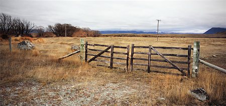 farm (location) - Wooden Gate, New Zealand Stock Photo - Rights-Managed, Code: 700-05524544