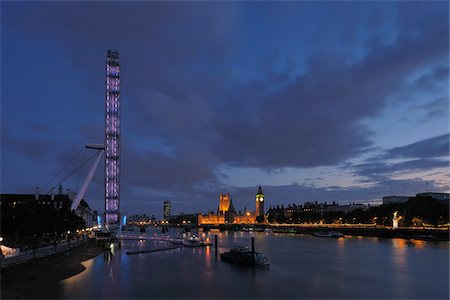 palace of westminster - London Eye and Palace of Westminster, London, England Stock Photo - Rights-Managed, Code: 700-05524582