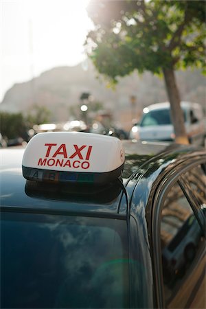 europe taxi car - Taxi, Monaco, Cote d'Azur Stock Photo - Rights-Managed, Code: 700-05560287