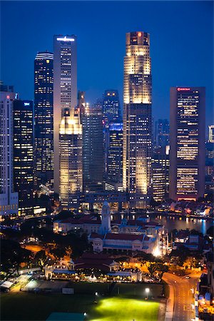 Shenton Way and Financial District, Singapore Stock Photo - Rights-Managed, Code: 700-05609422
