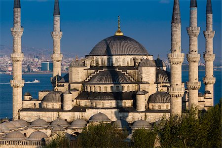 famous turkish mosque images - The Blue Mosque, Istanbul, Turkey Stock Photo - Rights-Managed, Code: 700-05609438