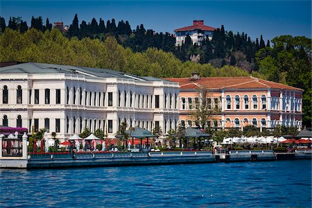 simsearch:700-06009165,k - Four Seasons Hotel alongside the Bosphorus, Istanbul, Turkey Stock Photo - Rights-Managed, Code: 700-05609481