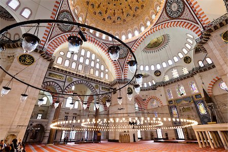 decorative - Suleymaniye Mosque, Istanbul, Turkey Stock Photo - Rights-Managed, Code: 700-05609526