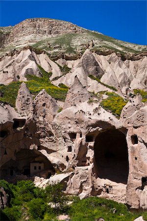 Wohnungen in Zelve archäologischen Site, Kappadokien, Nevsehir, Türkei Stockbilder - Lizenzpflichtiges, Bildnummer: 700-05609558