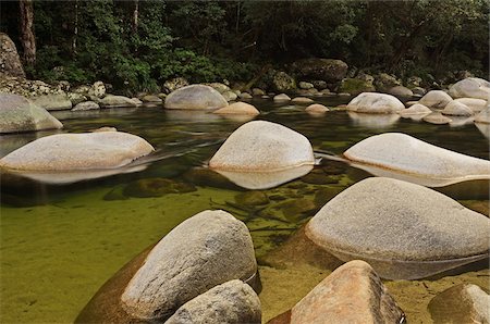 queensland - Mossman Gorge, Parc National de Daintree, Queensland, Australie Photographie de stock - Rights-Managed, Code: 700-05609694