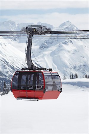 funiculares - Téléphérique, mont Whistler, Whistler, Colombie-Britannique, Canada Photographie de stock - Rights-Managed, Code: 700-05609718