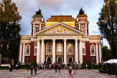 eastern europe people - Ivan Vazov National Theatre, Sofia, Bulgaria Stock Photo - Rights-Managed, Code: 700-05609793