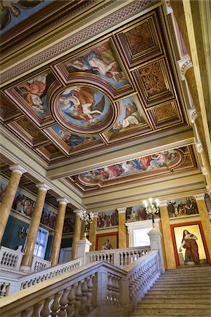 paint stairs - Hungarian National Museum, Budapest, Hungary Stock Photo - Rights-Managed, Code: 700-05609865