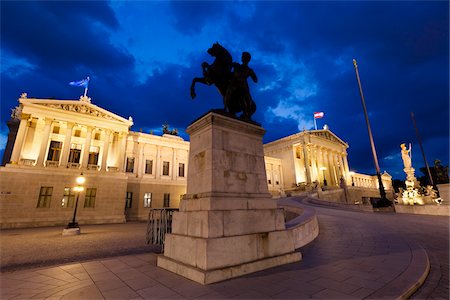 Austrian Parliament Building, Vienna, Austria Stock Photo - Rights-Managed, Code: 700-05609913