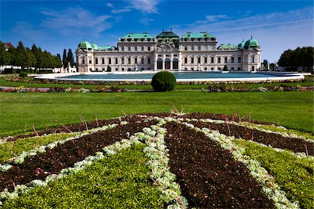 Belvedere Palace, Vienna, Austria Foto de stock - Con derechos protegidos, Código: 700-05609939