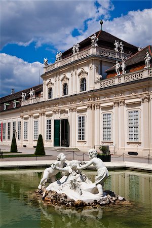 royal palace - Belvedere Palace, Vienna, Austria Foto de stock - Con derechos protegidos, Código: 700-05609946