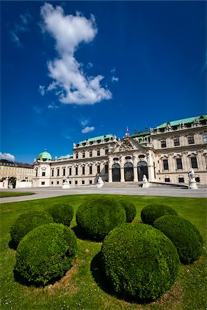 palace - Palais du belvédère, Vienne, Autriche Photographie de stock - Rights-Managed, Code: 700-05609943