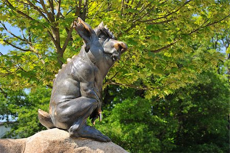 Sculpture, Hexentanzplatz, Thale, Harz District, Saxony Anhalt, Germany Foto de stock - Con derechos protegidos, Código: 700-05642105