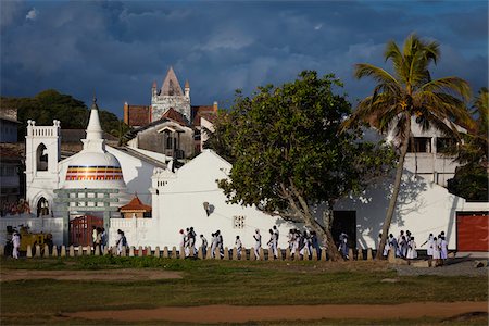 Buddhist Temple and Christian Church in Galle Fort, Galle, Sri Lanka Stock Photo - Rights-Managed, Code: 700-05642129